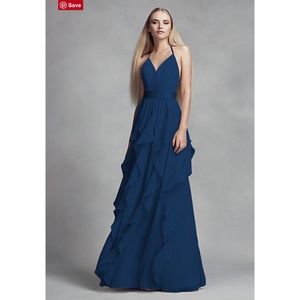 Vera Wang White: Navy Blue Prom/Ball/Evening dress